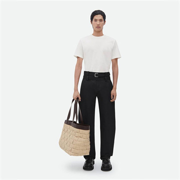 bottega veneta raffia intreccio tote bag #730847